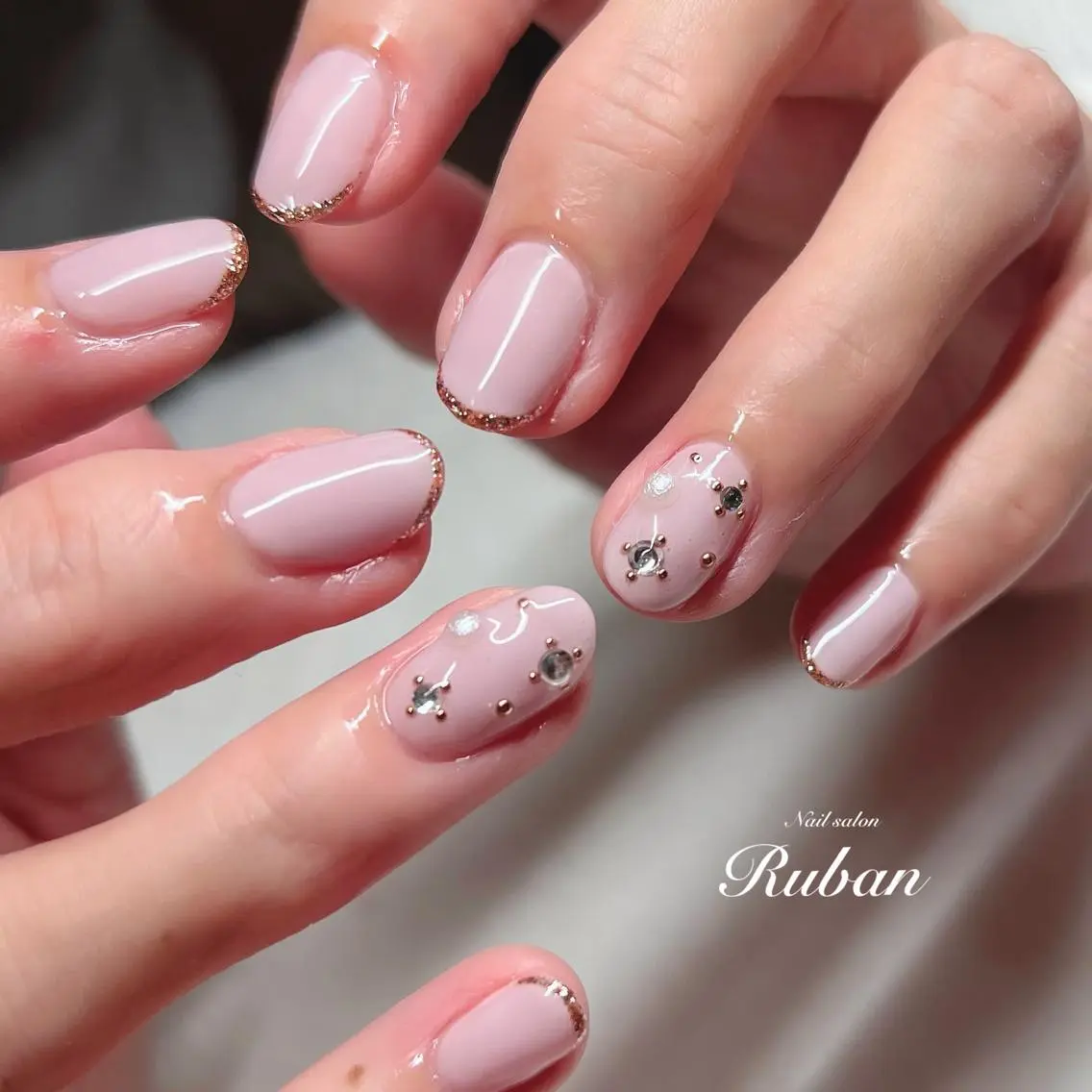 ネイル オフィスネイル ワンカラーネイル Nail salon Rubanのネイルデザイン