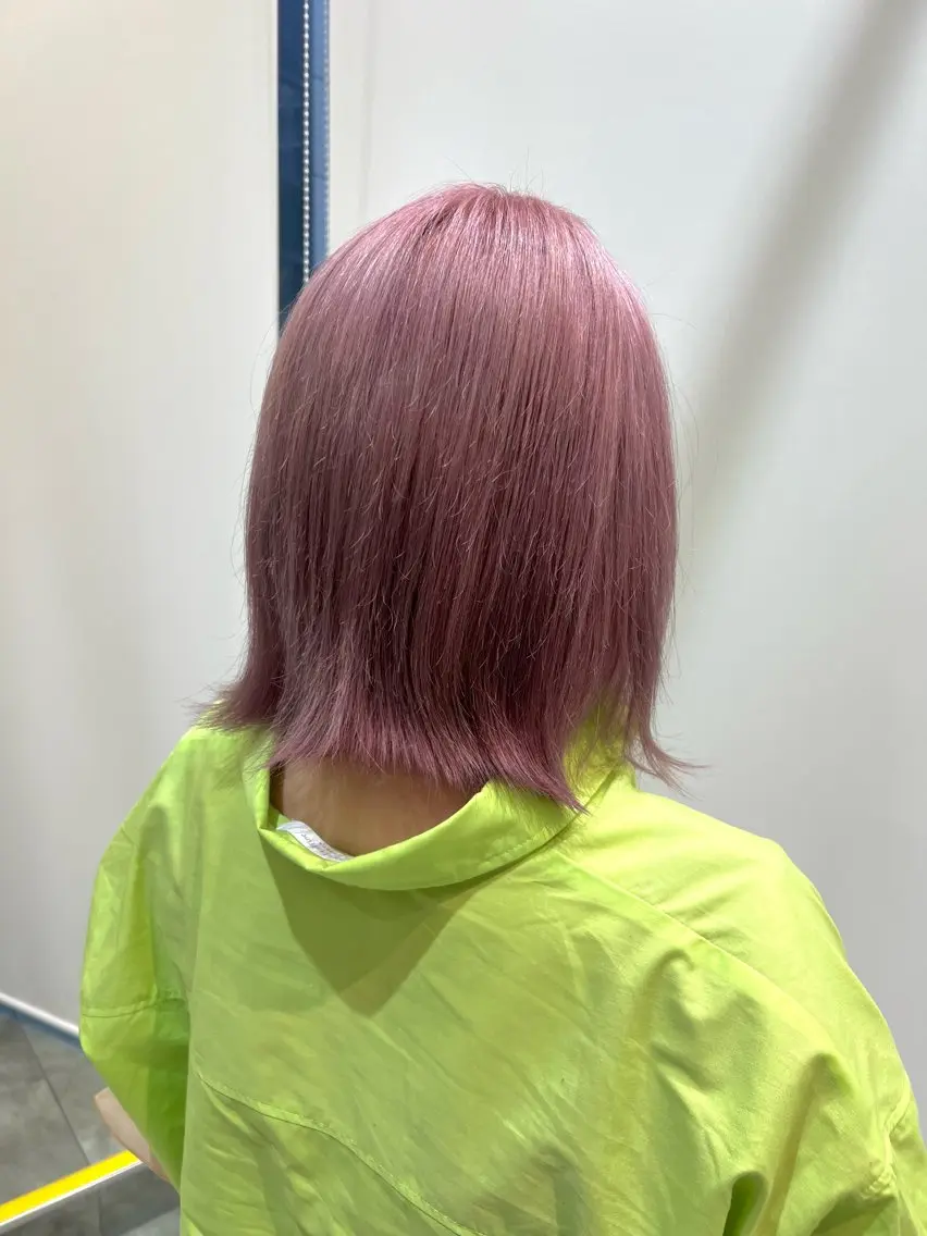ミディアム カラー ラベンダーカラー ラベンダーピンク ピンクカラー カット ヘアカラー トリートメント 💫副店長💫 篠崎 はやとのヘアスタイル