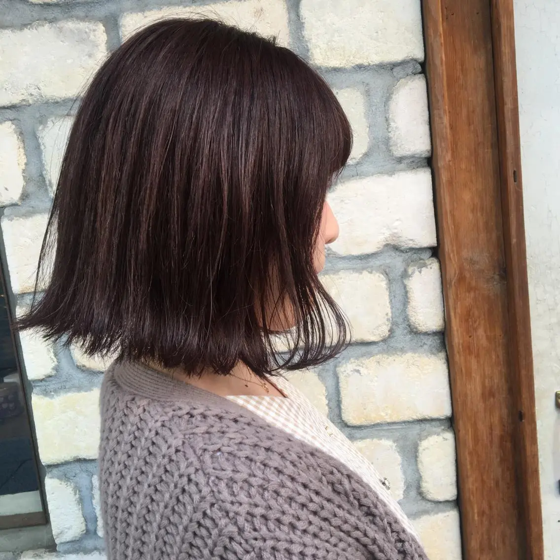 ミディアム カラー ブラウンカラー ピンクカラー ピンクブラウン マンツーマン美容師 立川　♡MIHO♡のヘアスタイル