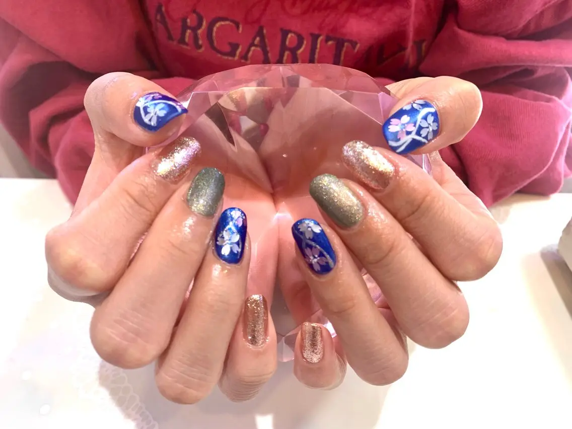ネイル 桜ネイル 🌙✨Reiko ✨🌙のネイルデザイン