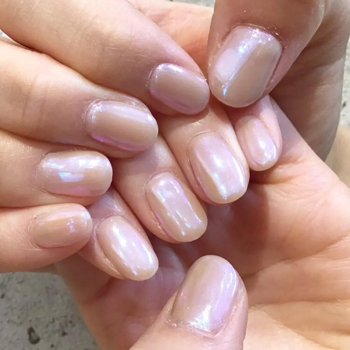 ネイル オーロラネイル ミラーネイル ハンドネイル hair&nail NO-MUのネイルデザイン