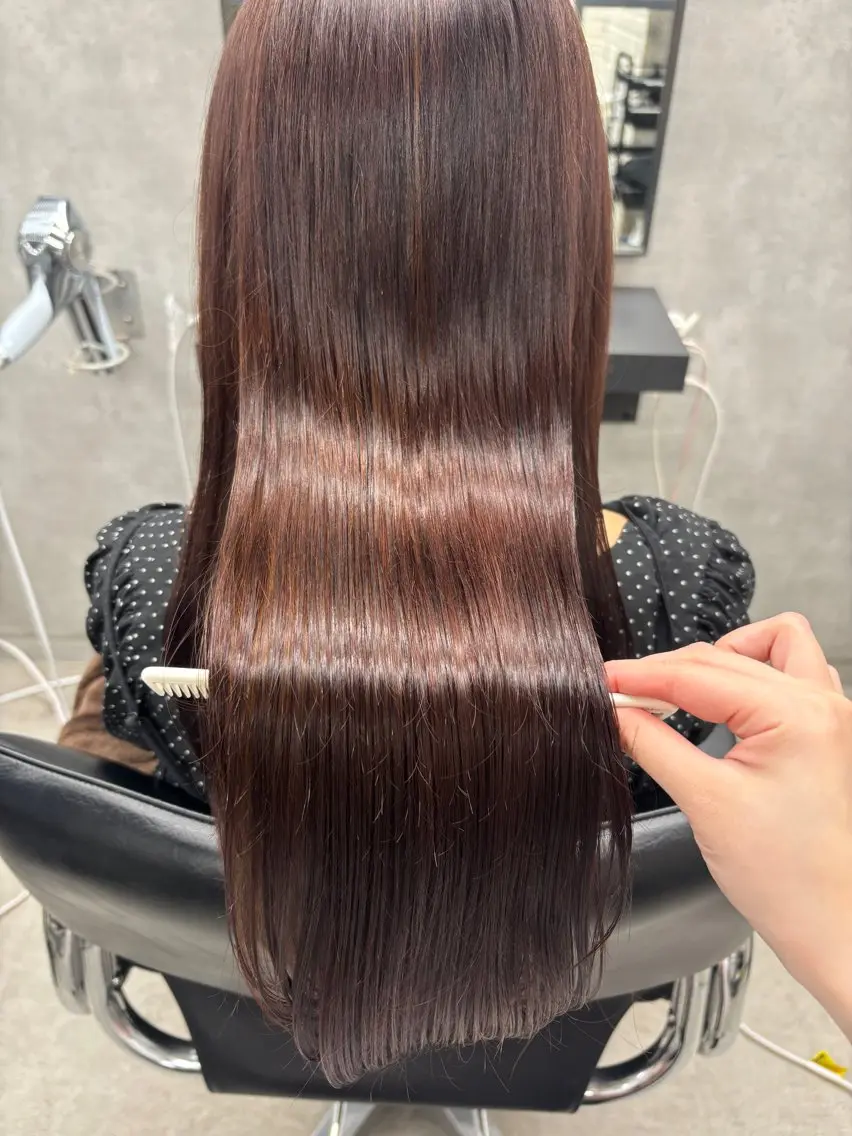 ロング 縮毛矯正 トリートメント ヘアカラー 縮毛矯正 トリートメント 宮尾 星夢のヘアスタイル