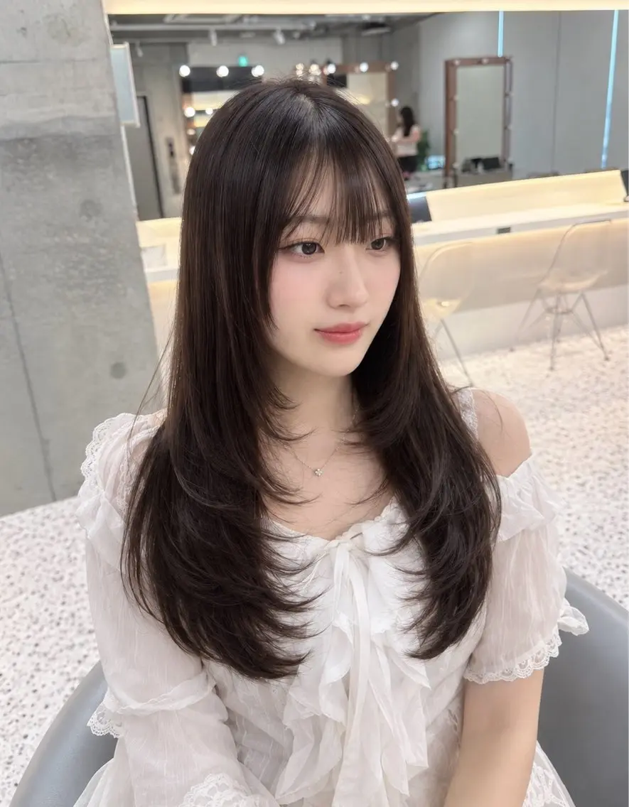 ロング 🤍ワンホンヘア ayaha🤍のヘアスタイル