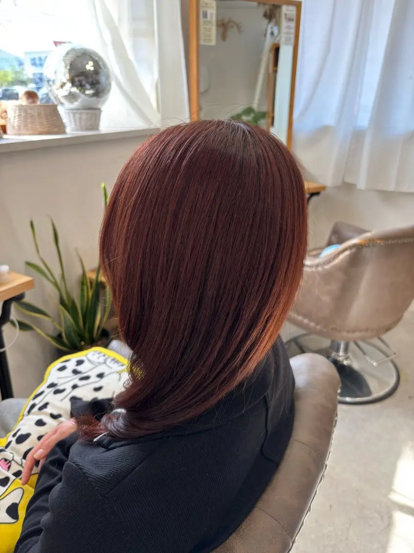 セミロング ピンクブラウン ✨次世代型髪質改善✨ marikaのヘアスタイル
