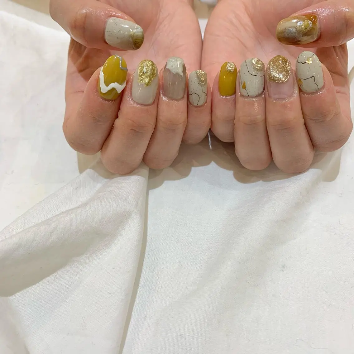 ネイル ハンドネイル 藤原 胡桃のネイルデザイン