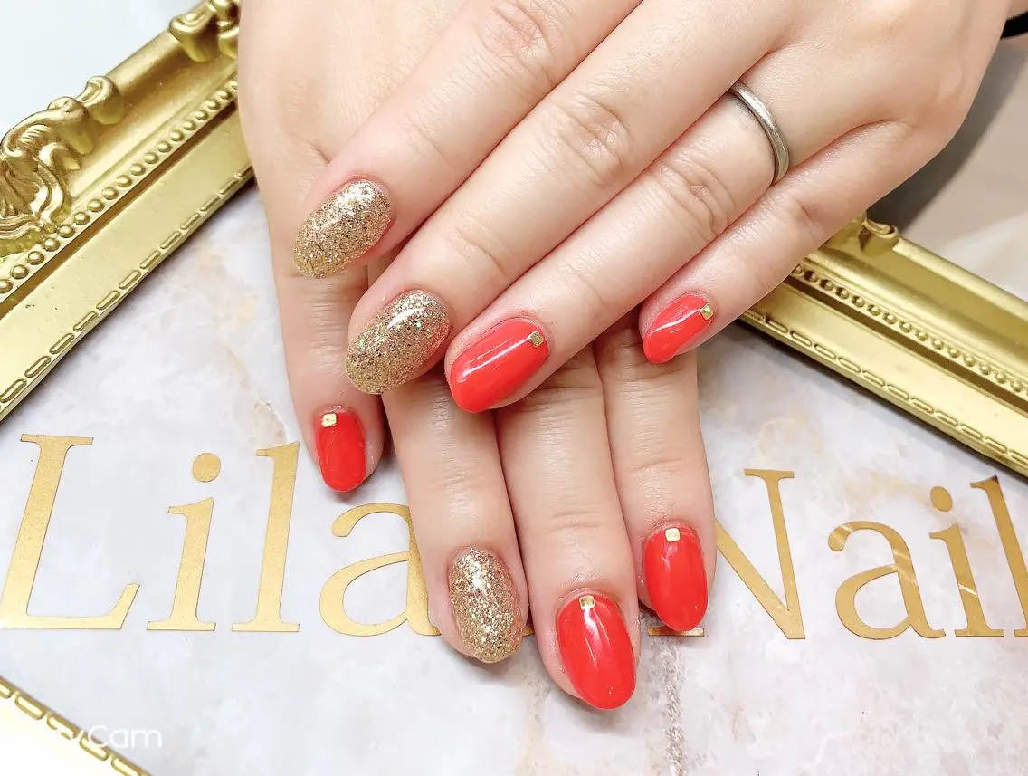 ネイル ジェルネイル ハードジェル ラメ(グリッター) ロングネイル ニュアンスネイル Lilas Nailのネイルデザイン