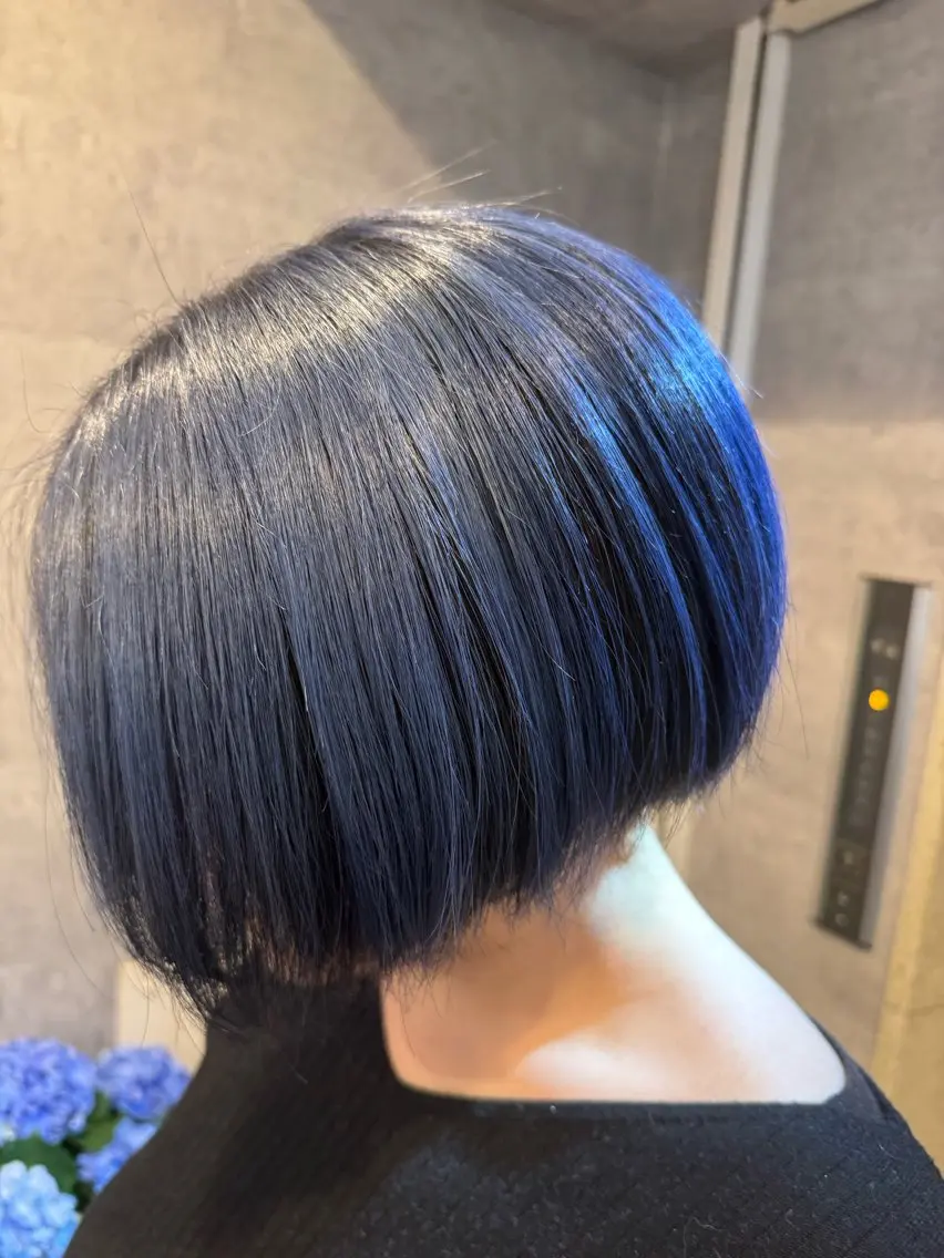 ショート ヘアカラー 髪質改善池袋𓊆 大士𓊇ダブルカラーのヘアスタイル