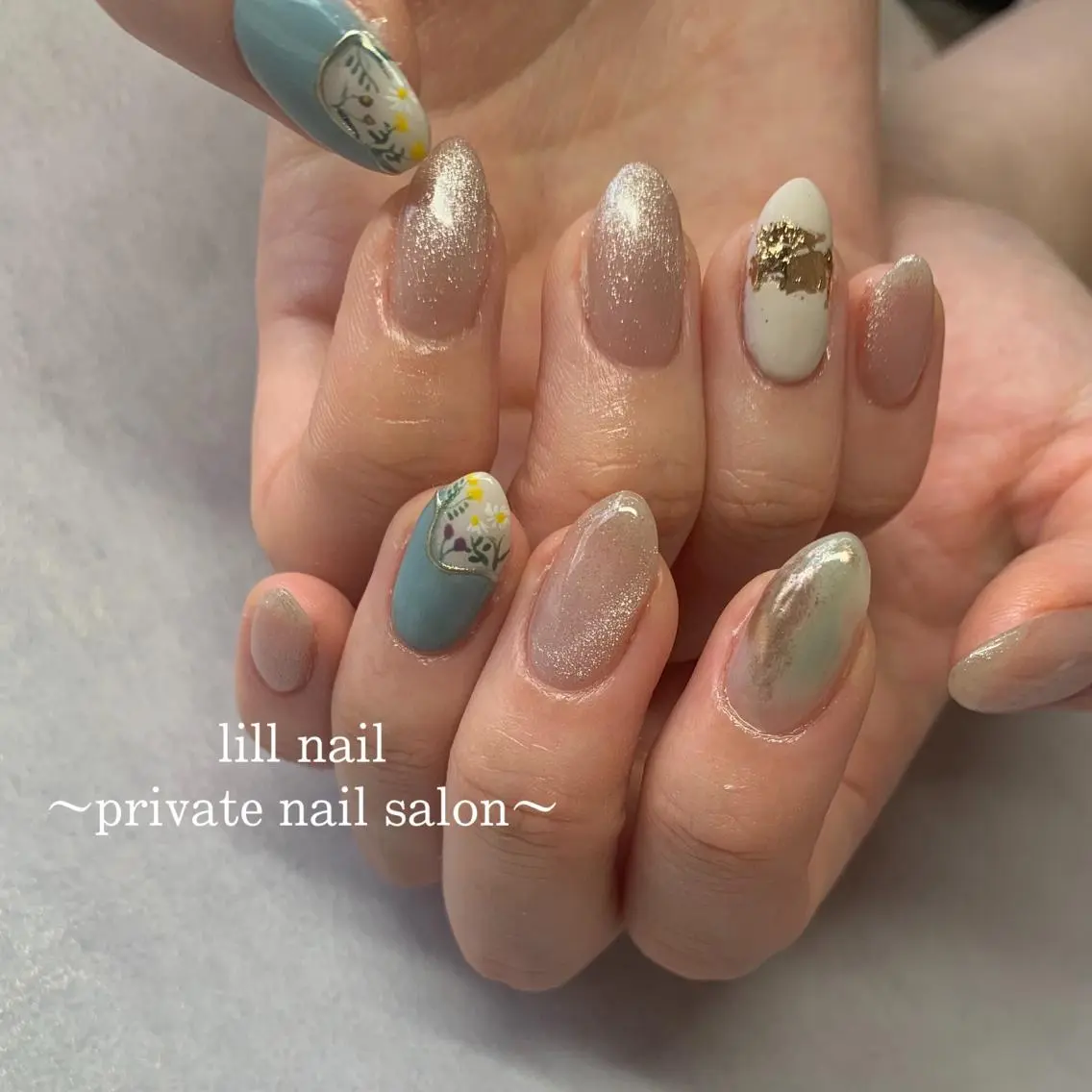 ミディアム pllia beautyのネイルデザイン