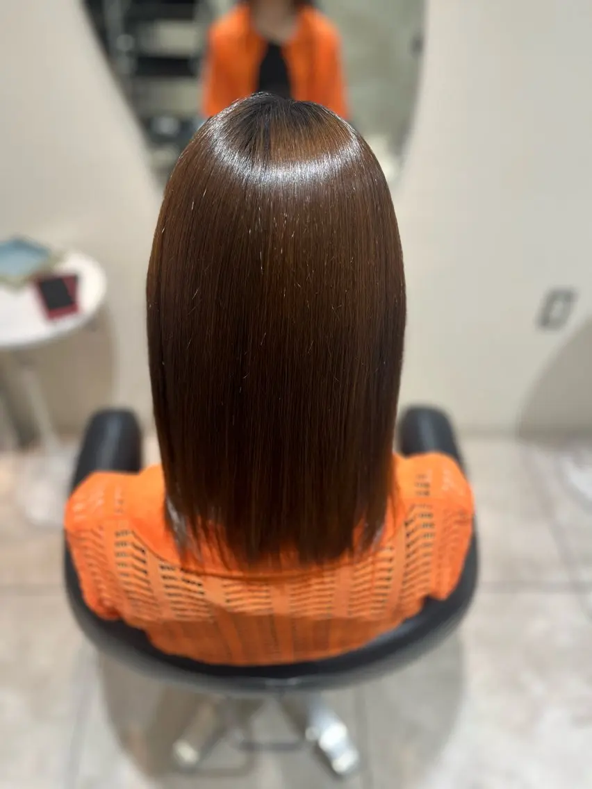 ミディアム パーマ 縮毛矯正 トリートメント 🫧美髪縮毛矯正🫧 Haruのヘアスタイル