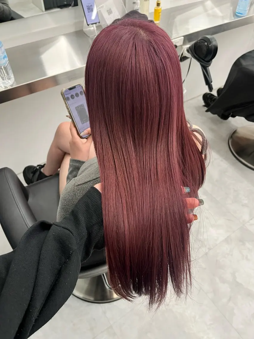 セミロング カラー ヘアアレンジ ヘアカラー トリートメント ヘアセット 愛されカラー🩷 はるなのヘアスタイル