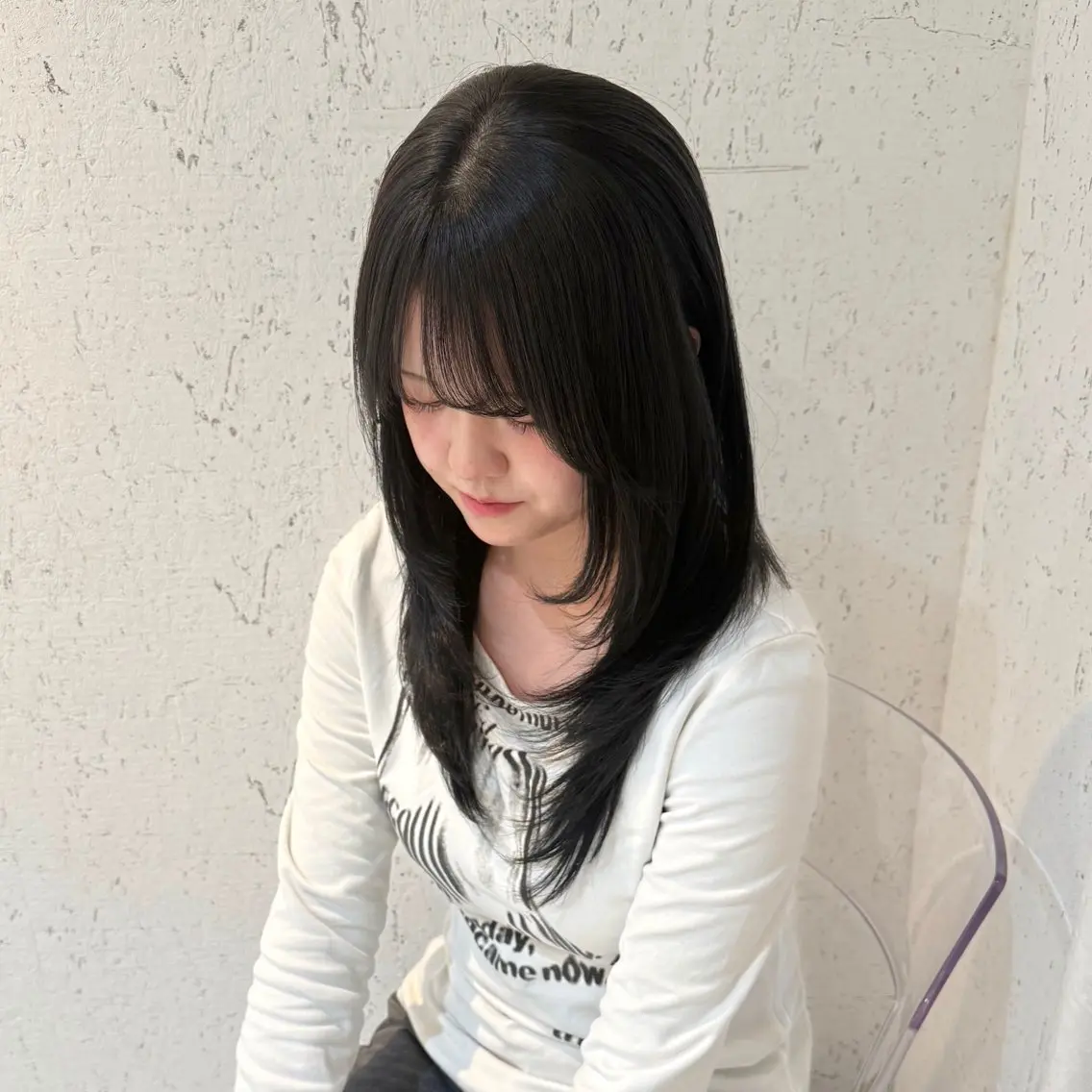 ミディアム カラー パーマ ブリーチ カット ヘアカラー 縮毛矯正 トリートメント mai / linoah˚✧のヘアスタイル