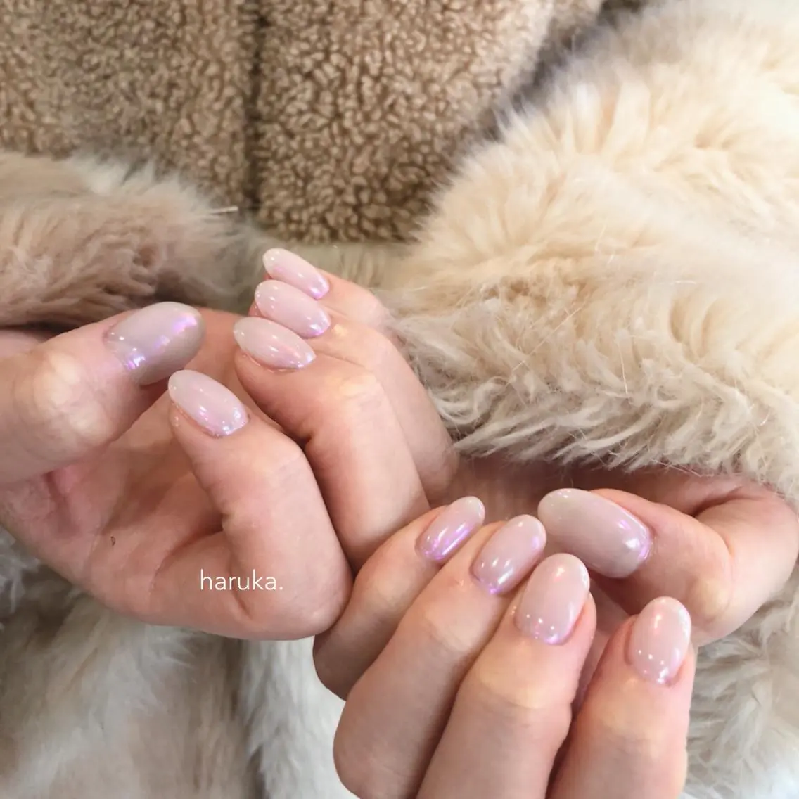 ネイル 氷ネイル・うるうるネイル ミラーネイル ワンカラーネイル nail salon Soiréeのネイルデザイン