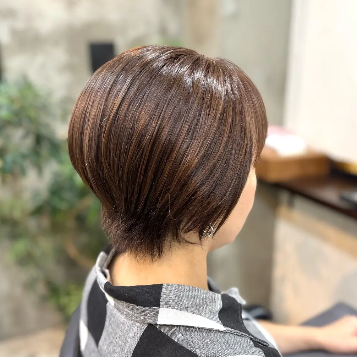 ショート カラー ブラウンカラー ヘアカラー トリートメント 艶髪‎カラー🤍 RIKAのヘアスタイル