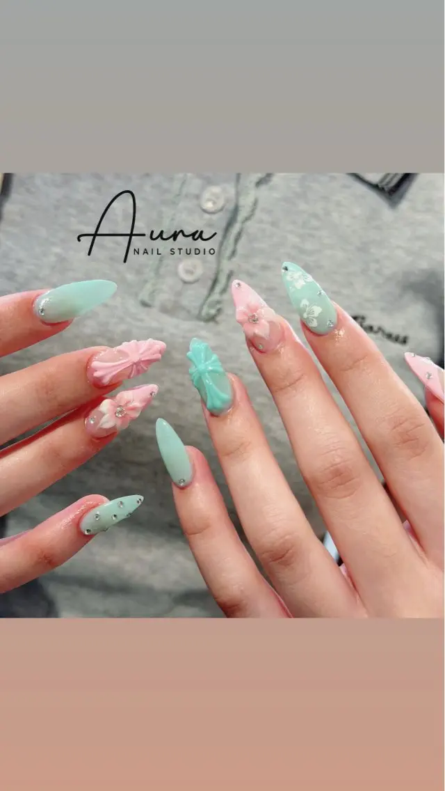 ネイル ハンドネイル Aura Nail HanNaのネイルデザイン