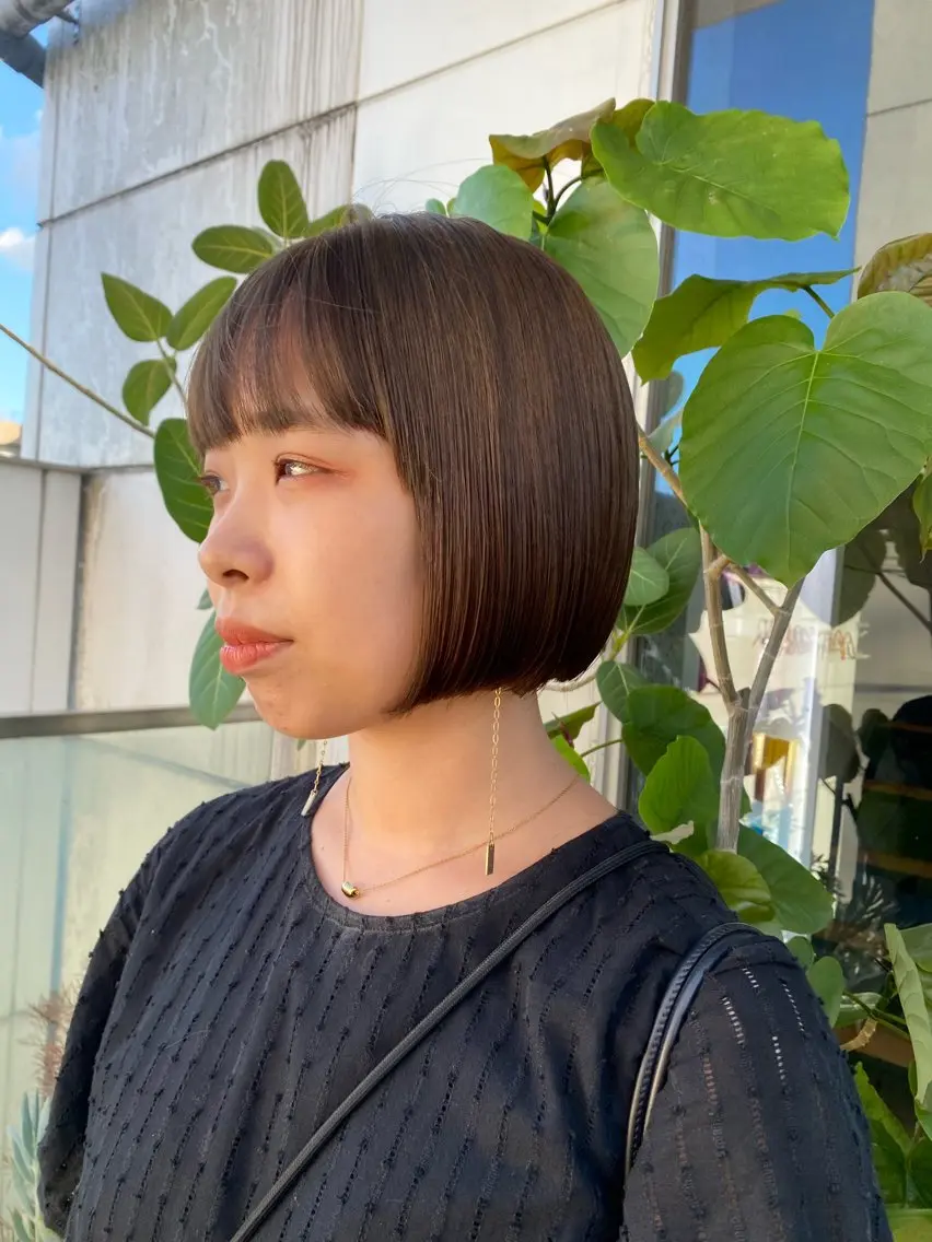 ショート カラー ヘアアレンジ ブリーチ カット トリートメント ヘッドスパ ヘアセット 押切 響 のヘアスタイル