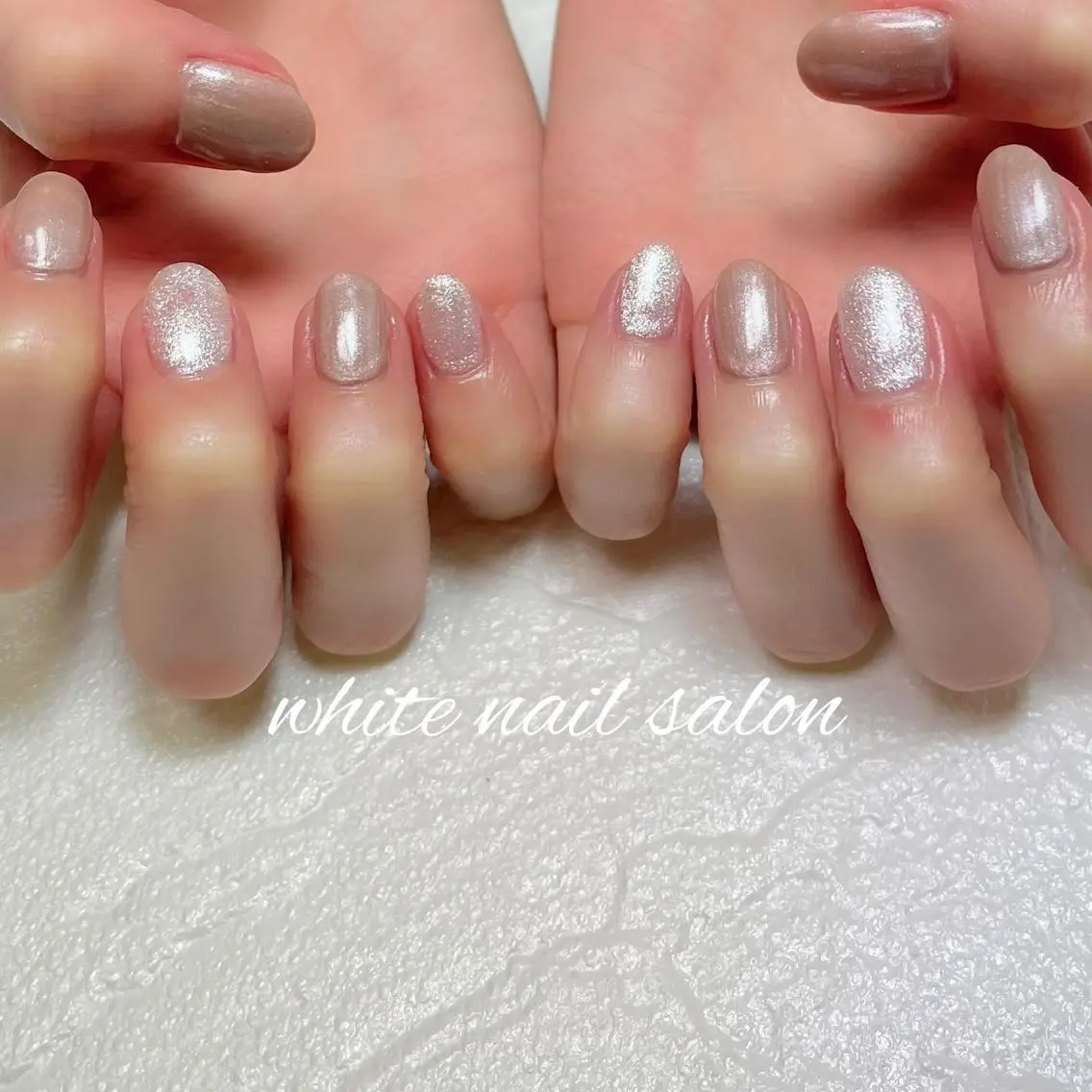 ネイル フットネイル ジェルネイル ハードジェル ラメ(グリッター) 持ち込み white nail salonのネイルデザイン