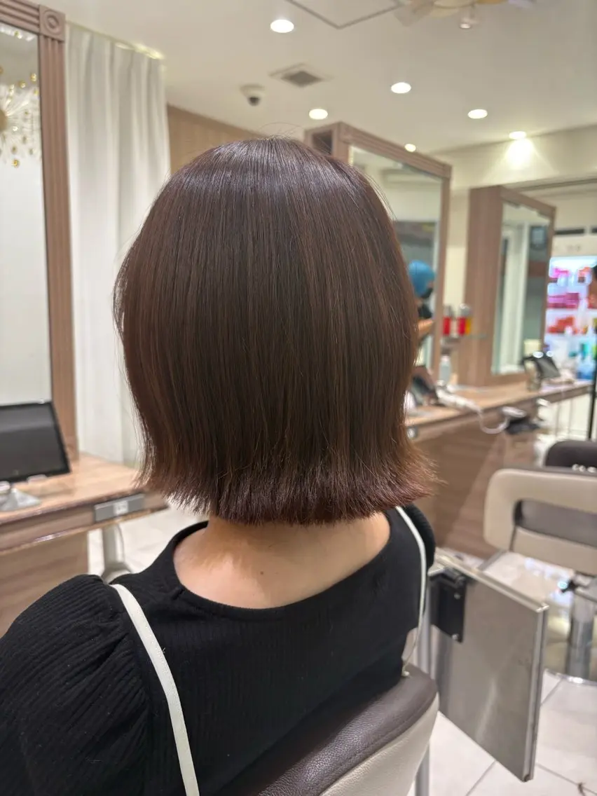 ショート 切りっぱなしボブ ボブ Ash 西船橋店 🐈‍⬛中溝有紗🎀のヘアスタイル