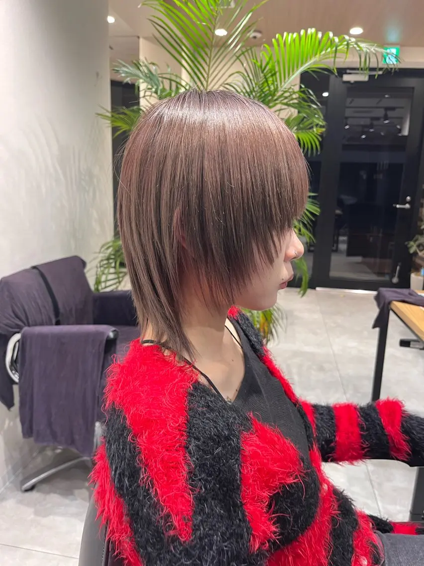 ショート ショートレイヤー ハイレイヤー レイヤーカット ショートヘア ウルフカット ブリーチ/縮毛矯正 ❤️‍🔥シンノスケのヘアスタイル