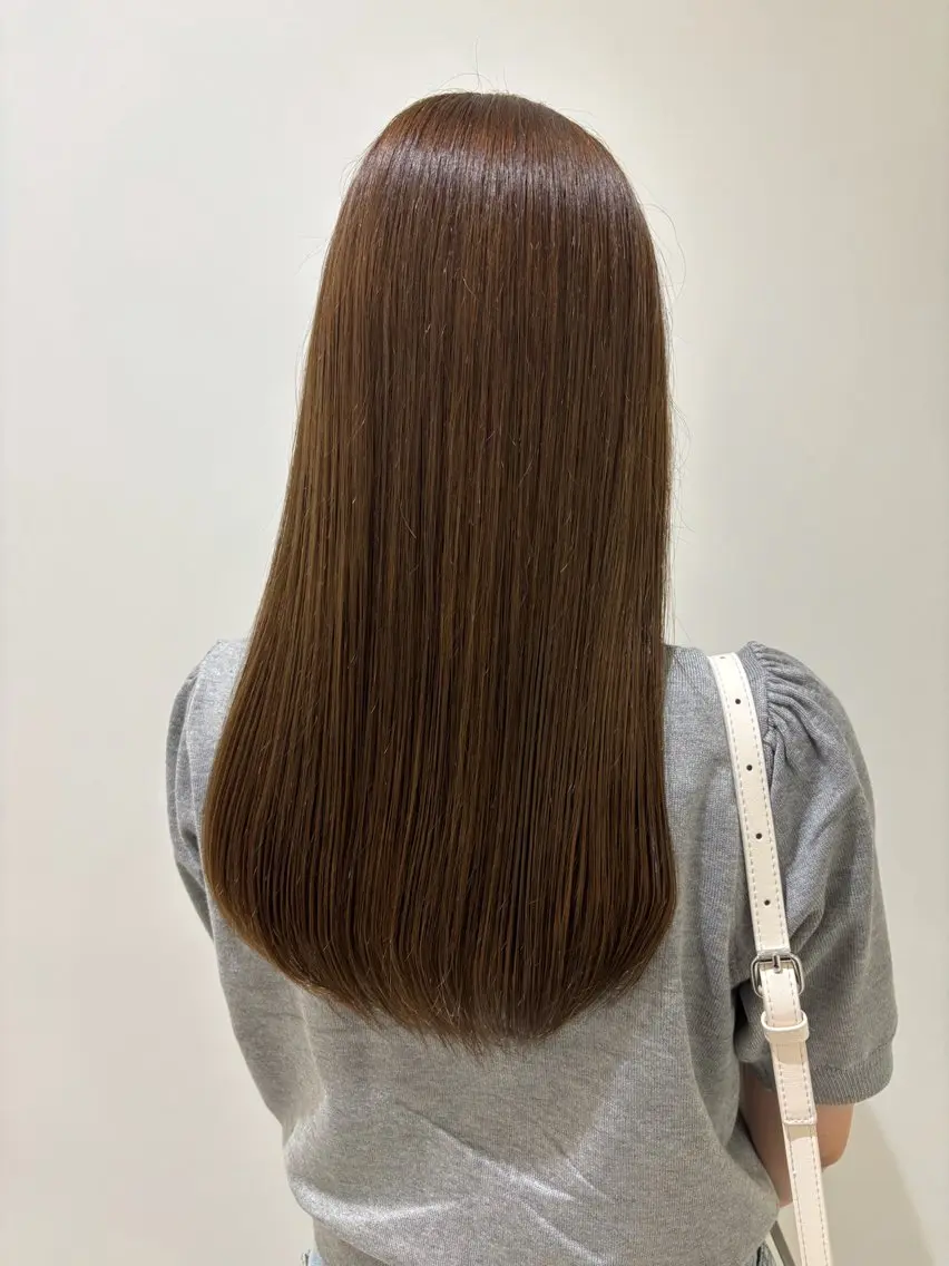 ロング カラー ヘアカラー トリートメント 🍒艶カラー🍒韓 国ヘア🍒momoのヘアスタイル