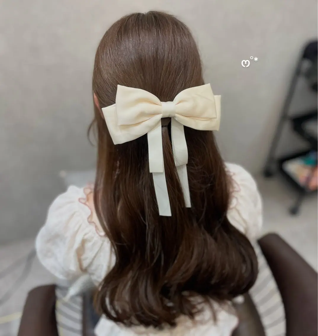セミロング カット ヘアカラー MOE 福岡韓国ヘア✧︎のヘアスタイル