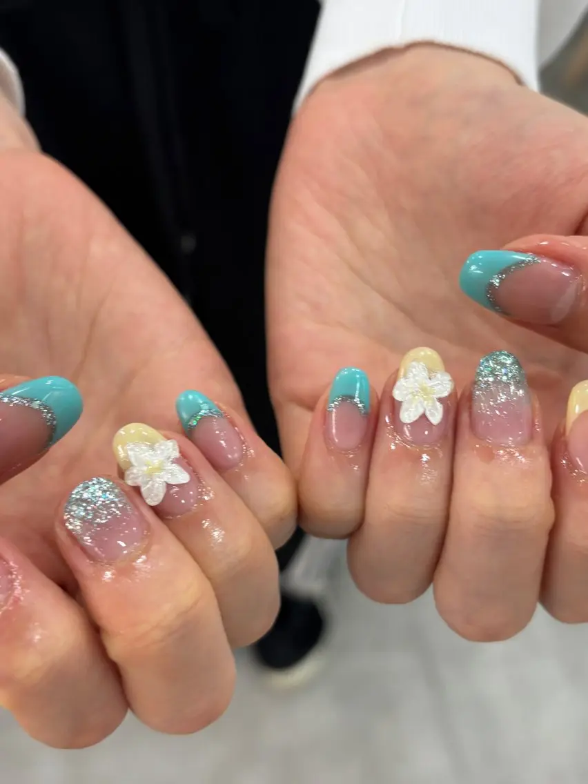 ネイル 夏ネイル ハンドネイル mahiro| shibuyaのネイルデザイン