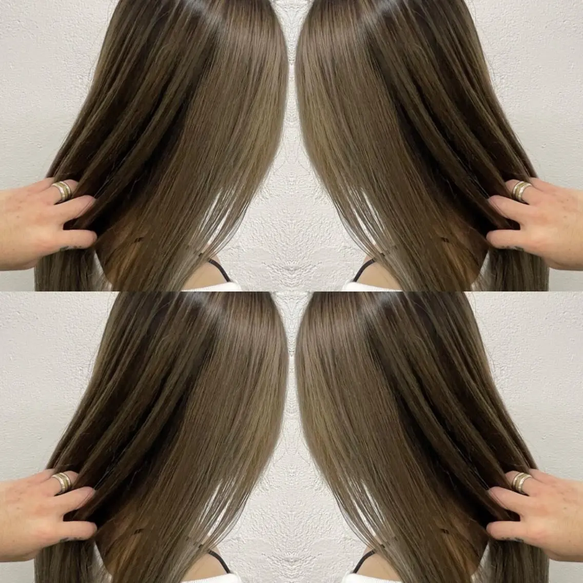 ロング カラー バレイヤージュ レイヤーカット カット ヘアカラー ギャルの革命児 秀斗のヘアスタイル
