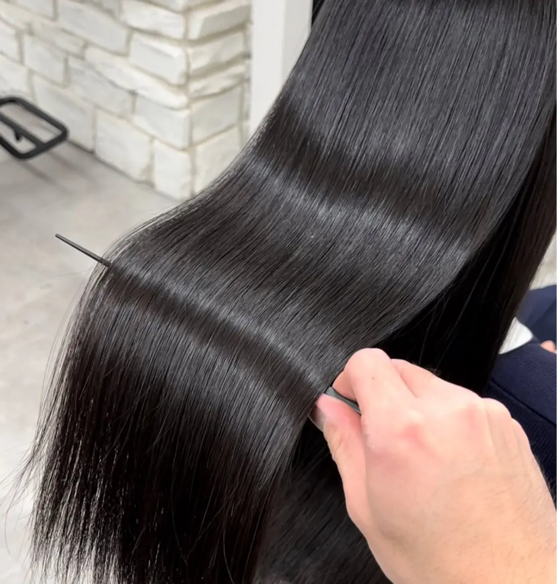 【1番人気✨圧倒的なもち✨】骨格補正カット+ツヤ髪カラー+ULTOWAトリートメントの写真