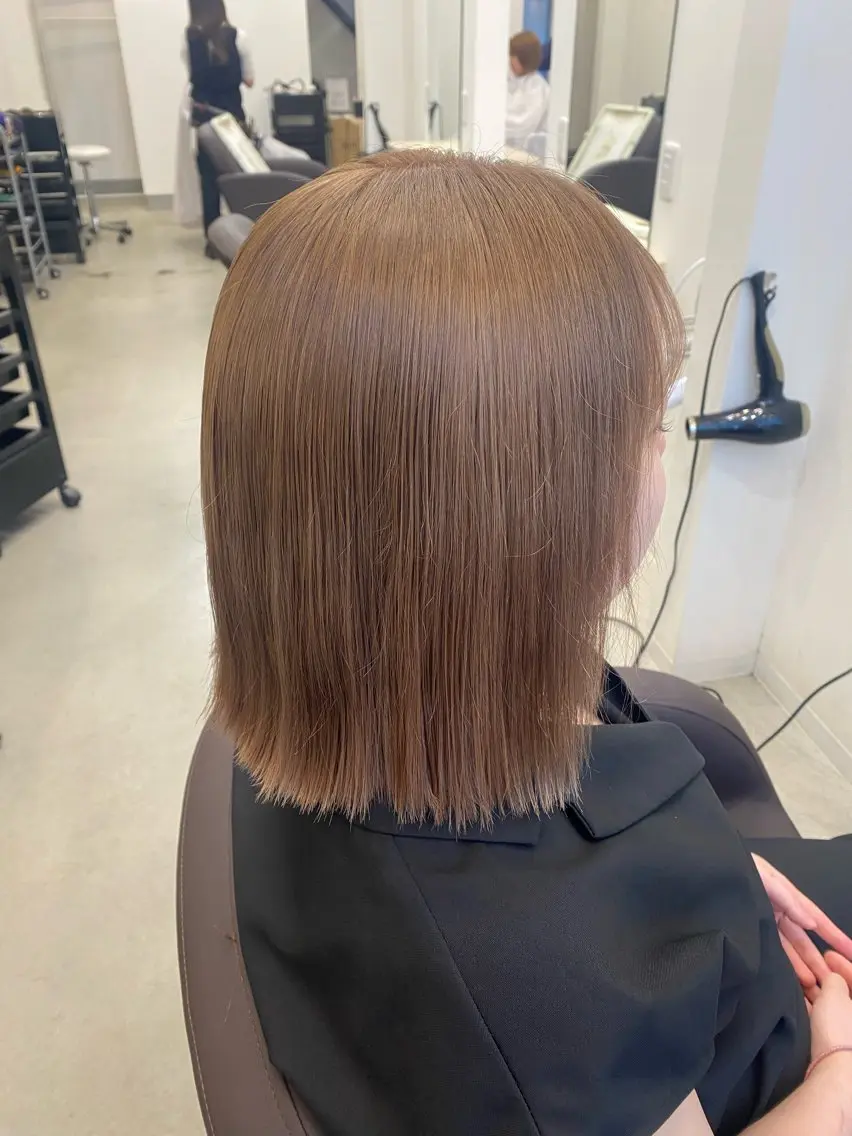 ミディアム ヘアカラー 矢野 心瑛来のヘアスタイル