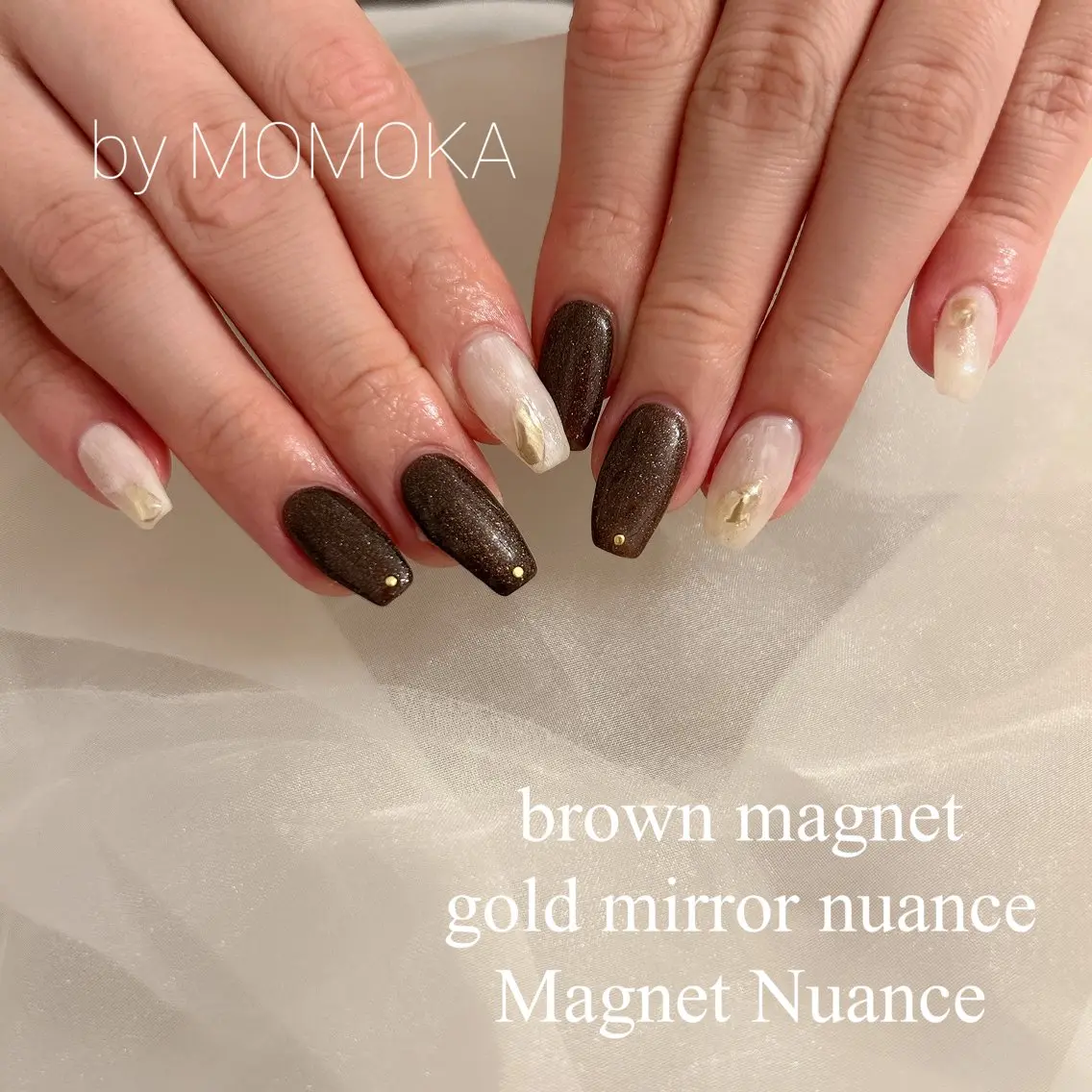 ネイル マグネットネイル Momo nailsalonのネイルデザイン
