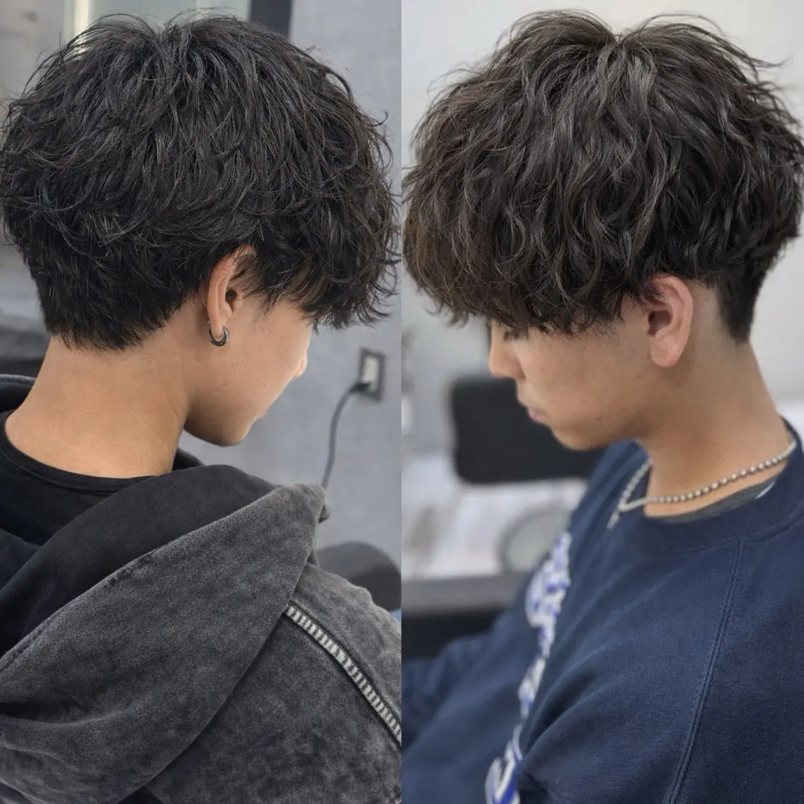 ミディアム パーマ メンズ 【垢抜け】メンズ特化 栄/名古屋/山本貴大のヘアスタイル