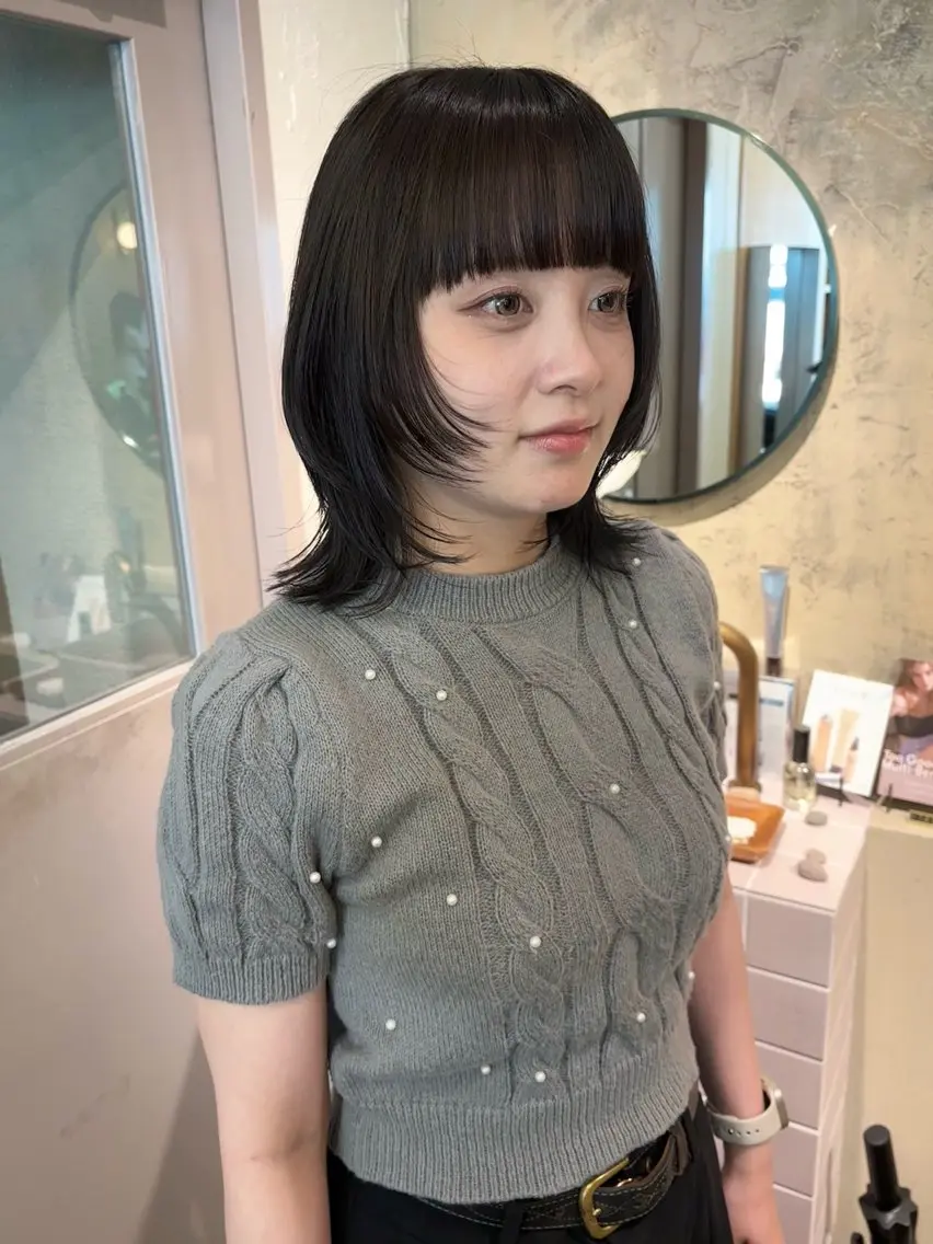 ミディアム カラー 透明感カラー カット ヘアカラー 美空🐇 レイヤー / 透明感カラー🩰のヘアスタイル