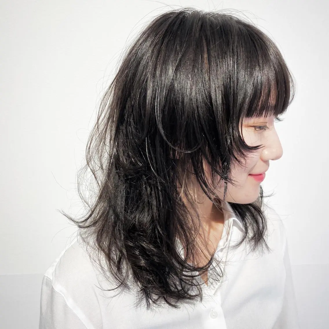ミディアム カラー ウルフカット インナーカラー/レイ ヤーカット♡/マキシのヘアスタイル