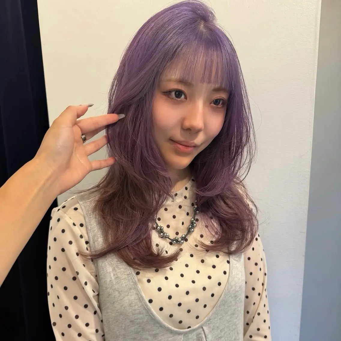 セミロング カラー ブラウンカラー カット ヘアカラー トリートメント Mizobe misakiのヘアスタイル