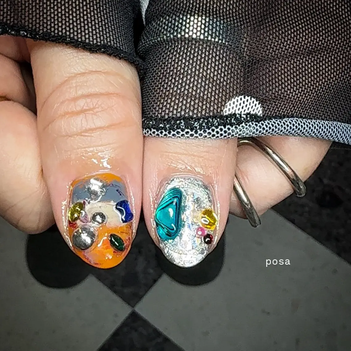 ネイル ニュアンスネイル シンプルネイル ハンドネイル posa nail モエミのネイルデザイン