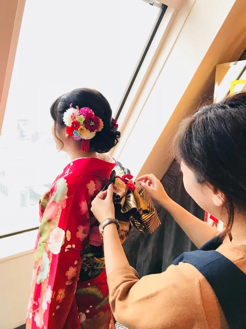 お問合せで受付中✨ミニモ限定✨2027年成人式ヘアセット & 振袖着付けの写真
