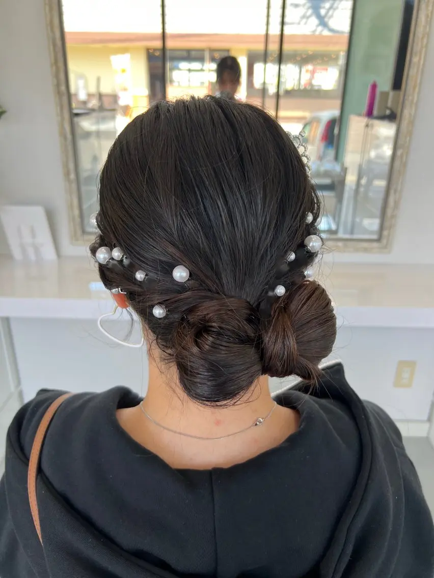 とびきり可愛く🤍特別な日のヘアアレンジに‪🧏🏻‍♀️🩷‬(土日＋550)早朝○の写真