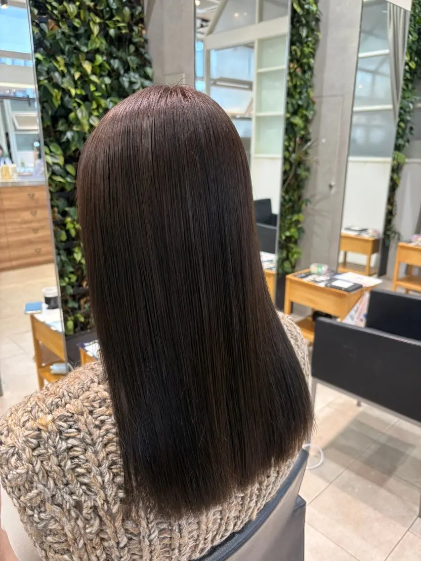 セミロング カット ヘアカラー トリートメント ノンダメージカラー/ ボブ/RINのヘアスタイル