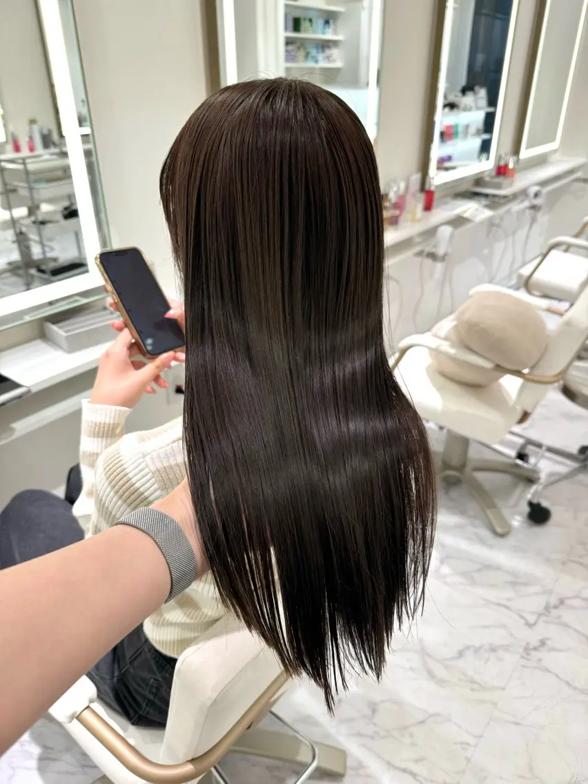 ロング カラー ブラウンカラー ナチュラルブラウン ヘアカラー ParveMix / 石野花杏🩰🪡のヘアスタイル