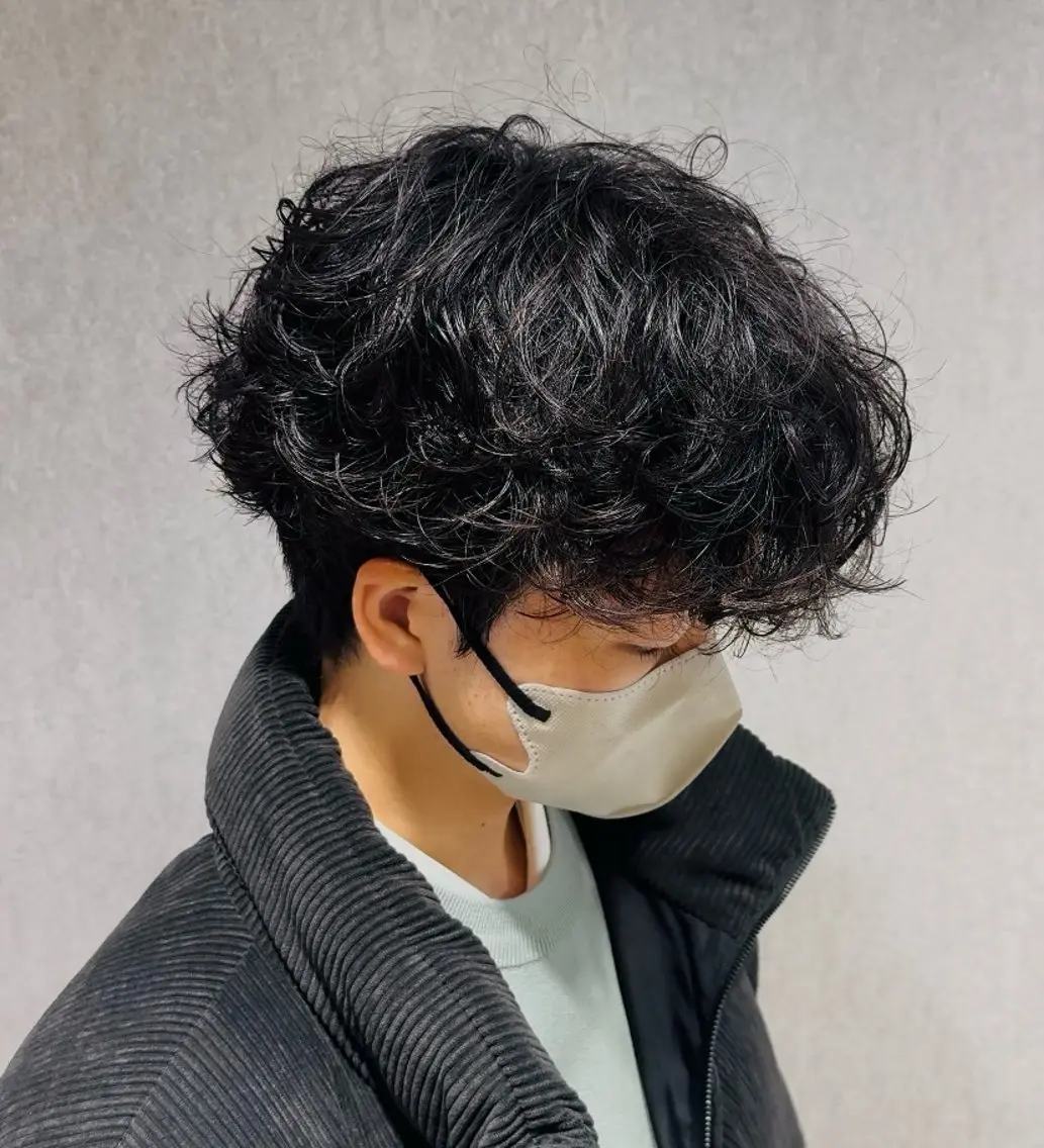 メンズ メンズパーマ 👑駅近メンズサロン パーマ特化北千住👑のヘアスタイル