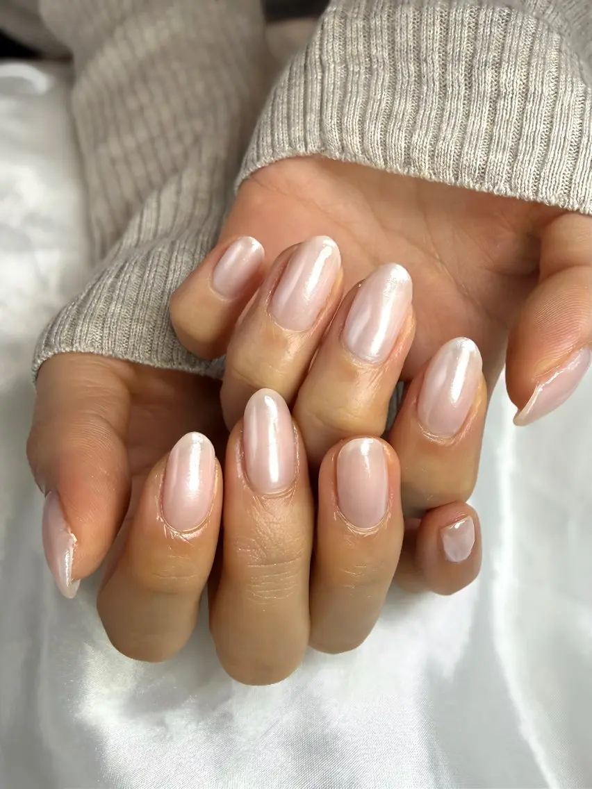 ネイル 氷ネイル・うるうるネイル シンプルネイル ハンドネイル bylily yuriのネイルデザイン
