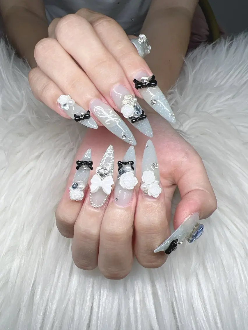 ネイル ハンドネイル Lee Nails チップ長さだし専門店のネイルデザイン