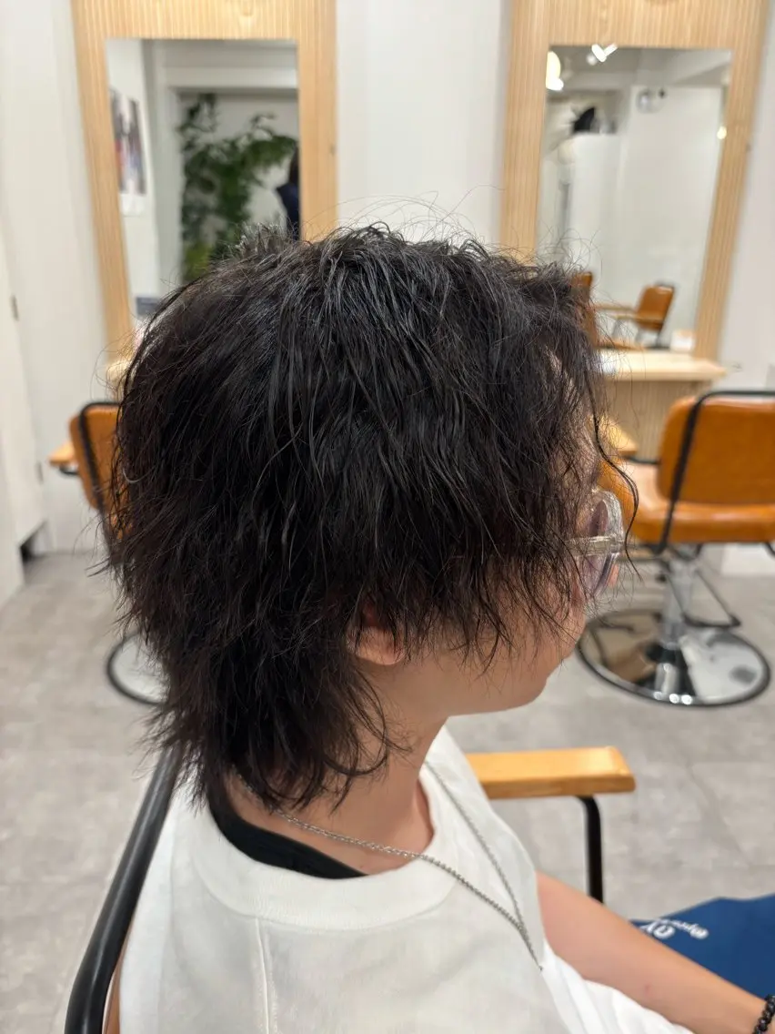 カット+メンズパーマ+炭酸泉の写真