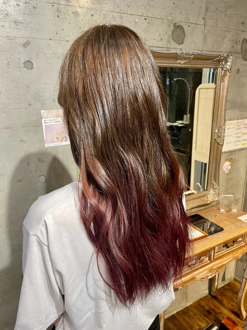 ロング 坂本 勇将のヘアスタイル