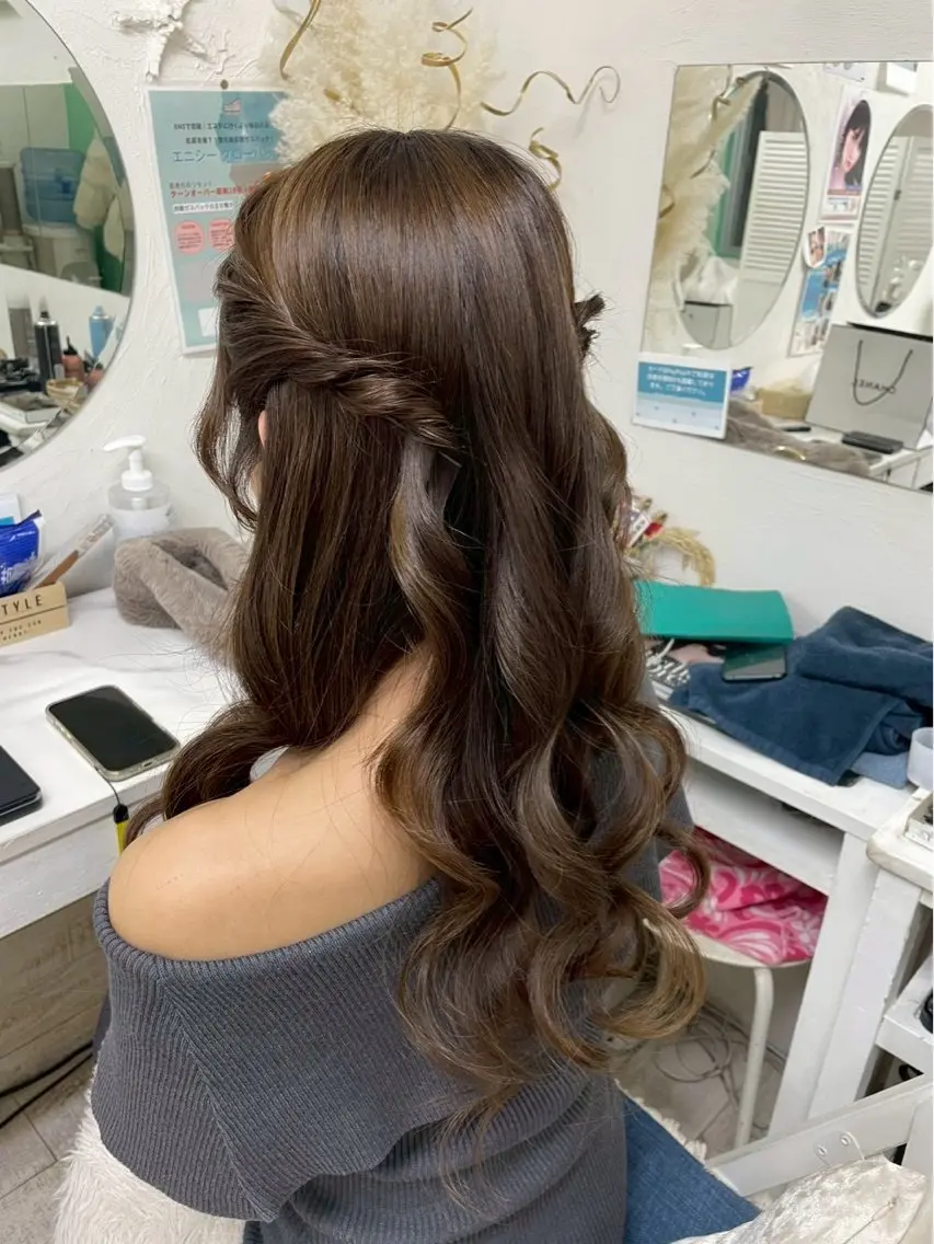 セミロング 🩰六本木 ヘアセット🌙あやののヘアスタイル