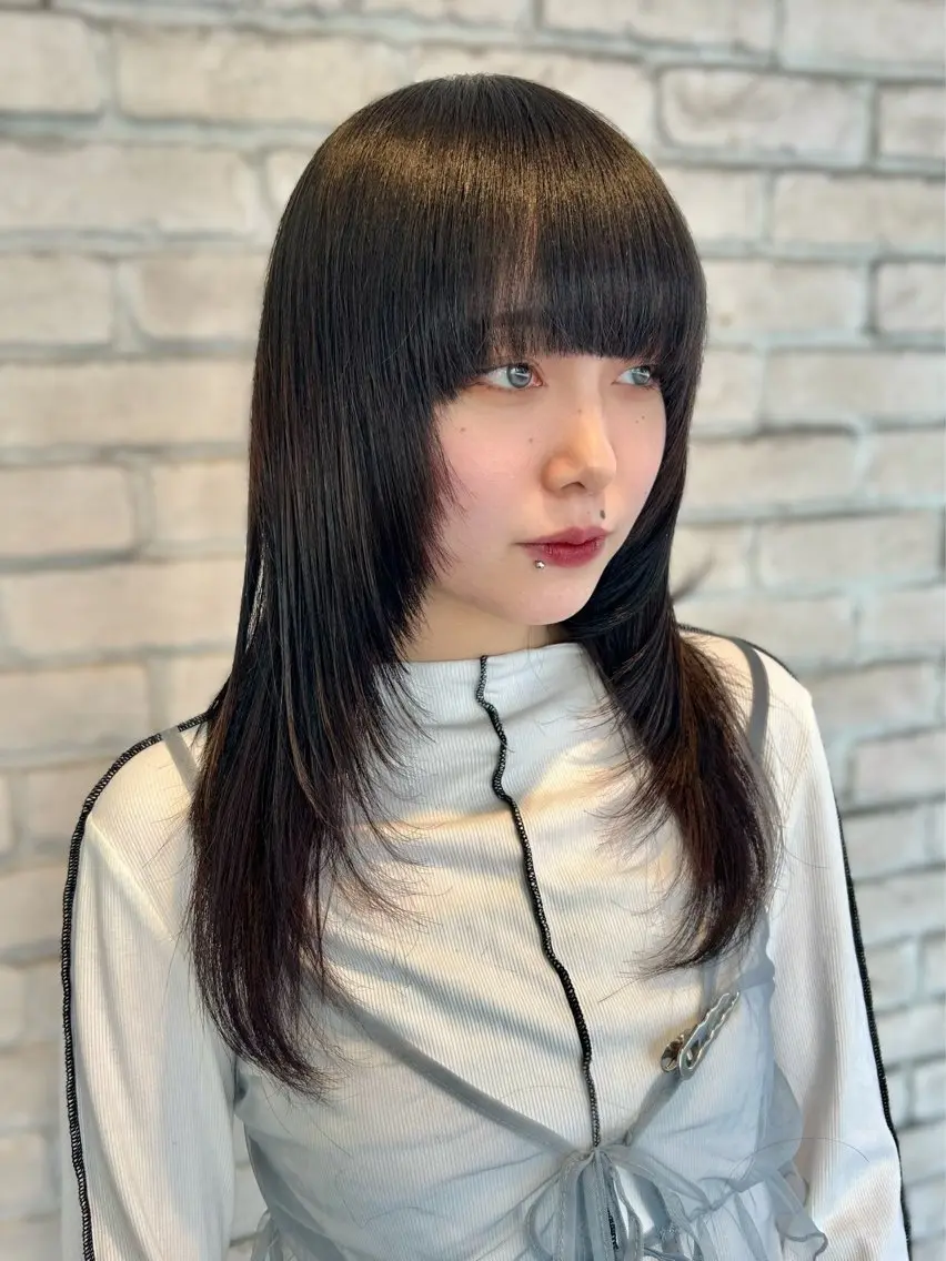セミロング ハイレイヤー 髪質改善 レイヤーカット ウルフカット カット 🌺ウルフカット職人 新垣渚🐺のヘアスタイル