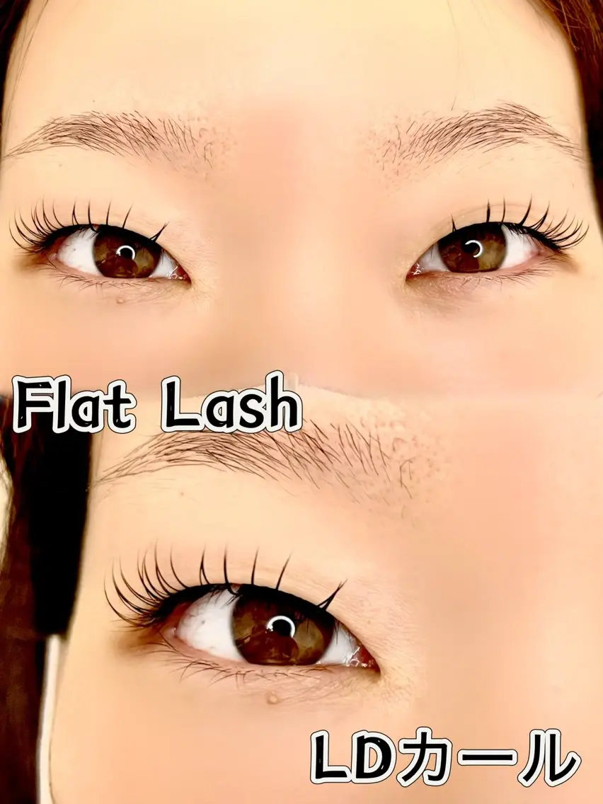 マツエク・マツパ Dカール フラットラッシュ BELL eye＆beautyのマツエク・マツパデザイン