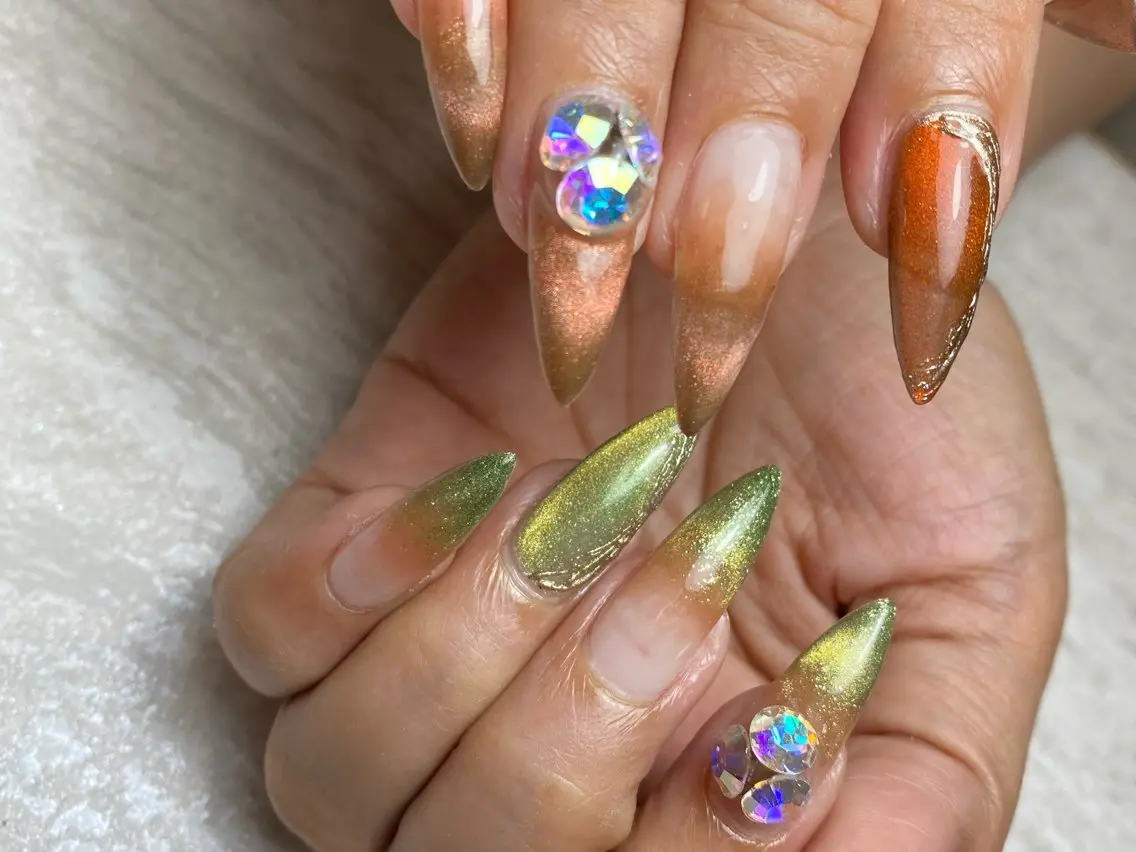 ネイル アートネイル 長さ出し シンプルネイル ネイルチップ ハンドネイル nailsalon e'clatのネイルデザイン