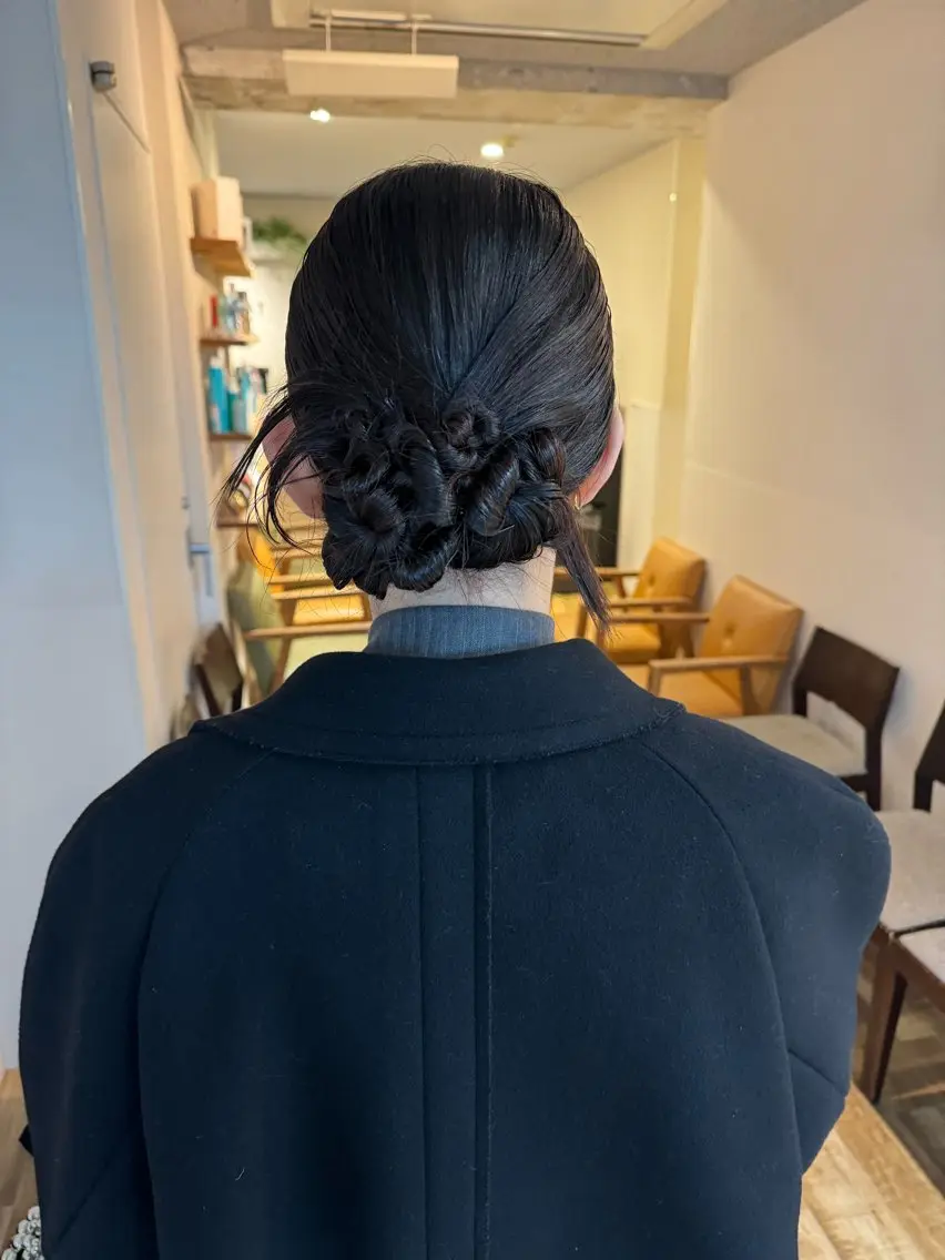 ヘアアレンジ ヘアセット⌇艶カラー 🫧⌇Nanahoのヘアスタイル