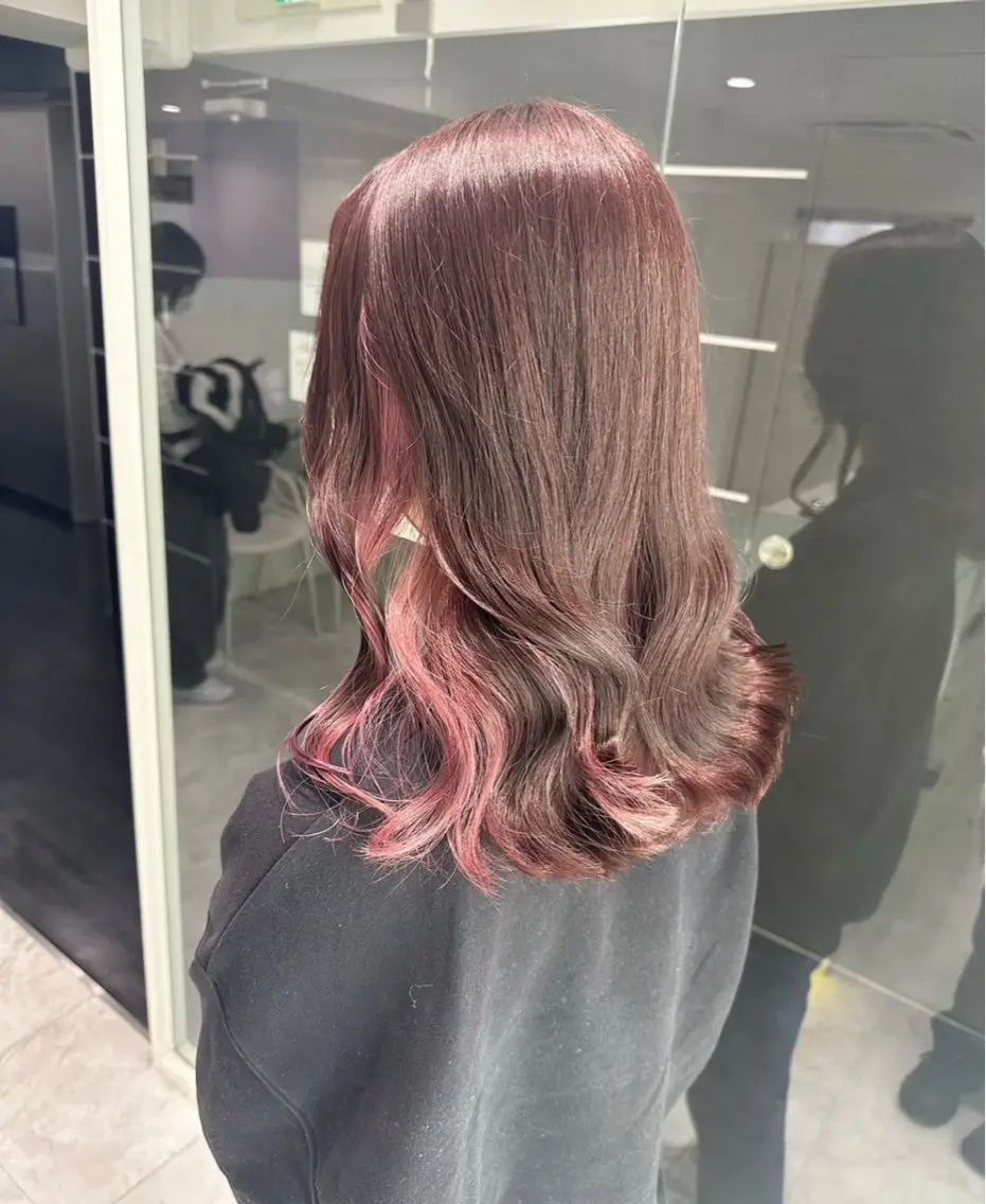 カラー ブリーチ ブリーチなしカラー 髪質改善 🍒艶髪/ヘッドスパ 🍒FUTA🍒のヘアスタイル