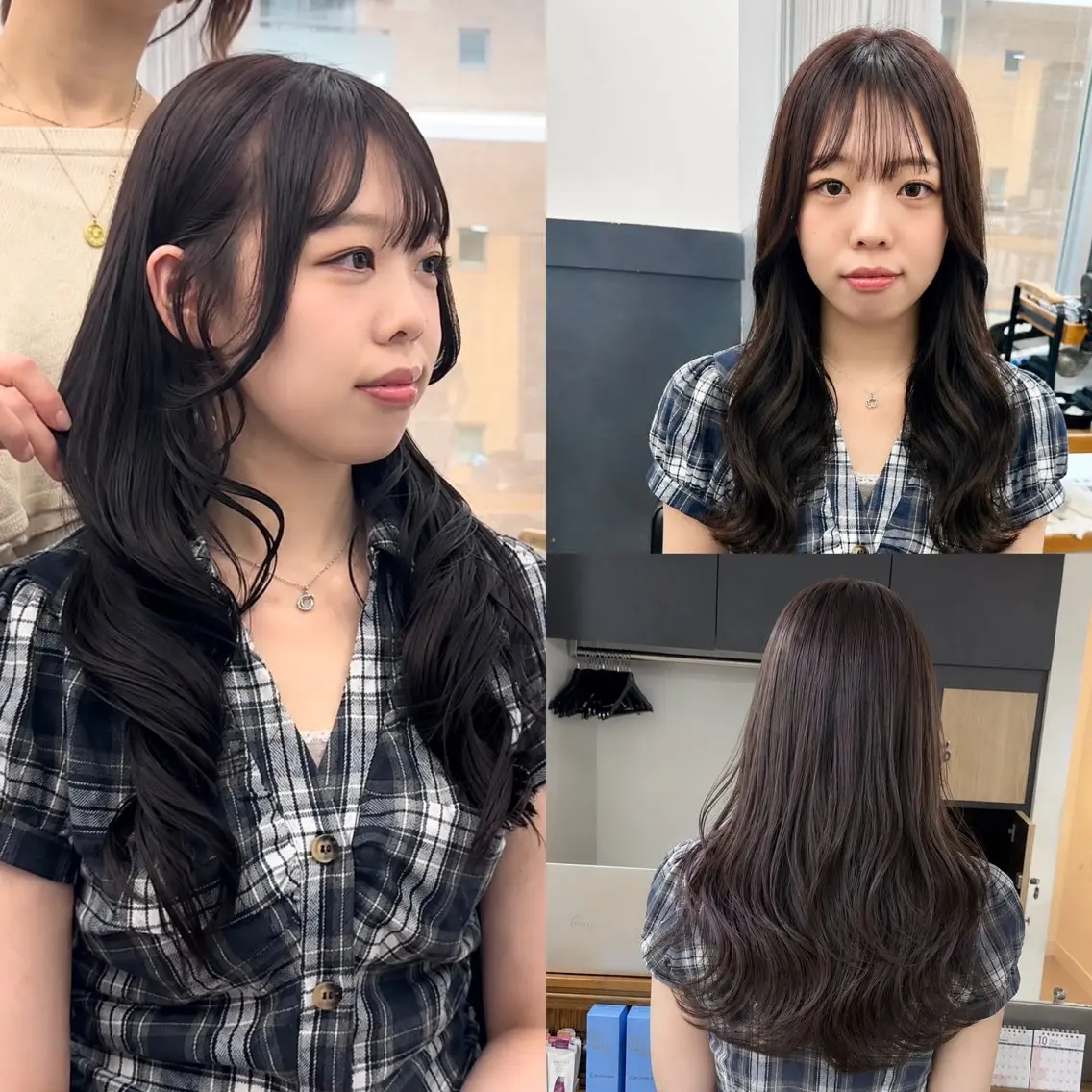 ロング カラー パーマ ヘアアレンジ メンズ キッズ カット ヘアカラー 骨格補正カット/ レイヤー🌿JUNのヘアスタイル